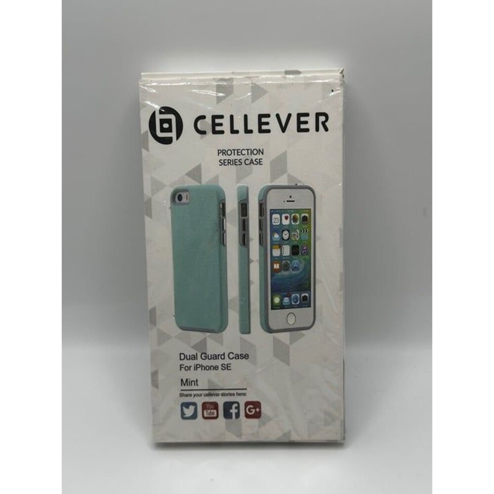 Cellever Dual Guard Case for iPhone SE - Mint Protection Series Case